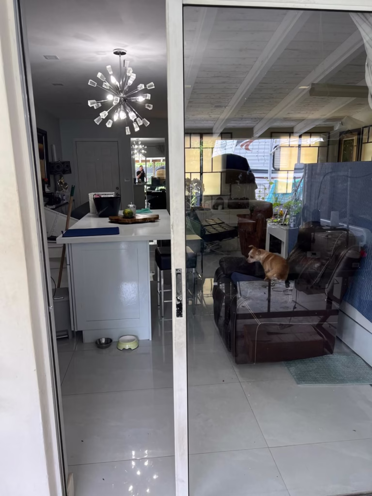 sliding door repair Broward County service client satisfied with